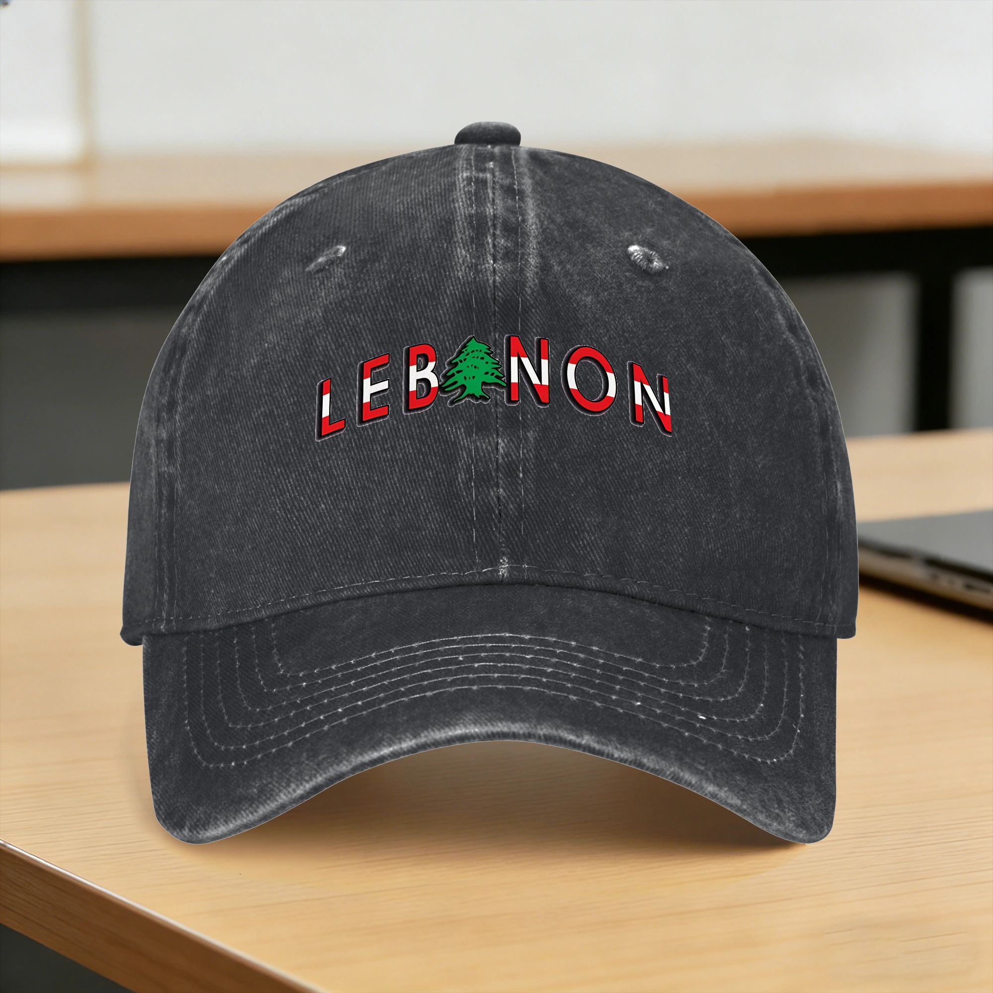 Outdoor Sport Hat Classic - Topi Bisbol Bendera Lebanon Musim Panas,