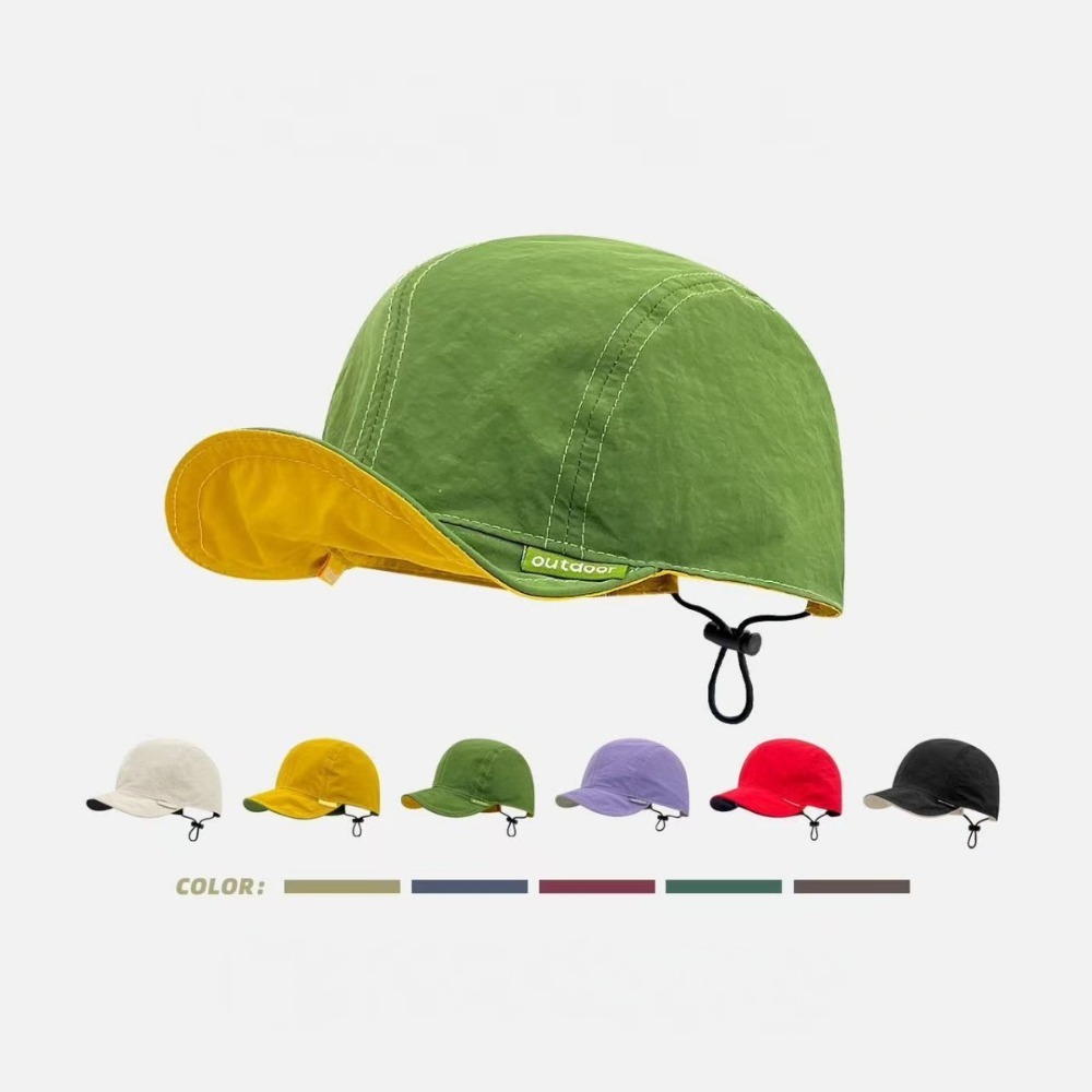 Outdoor Sport Hat Classic - Topi Baseball Unisex Bordir Huruf -