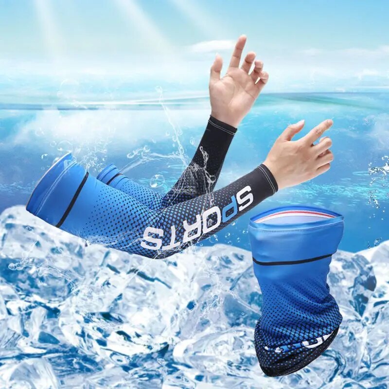 Outdoor Sport Gloves - Sarung tangan panjang pelindung matahari, 2