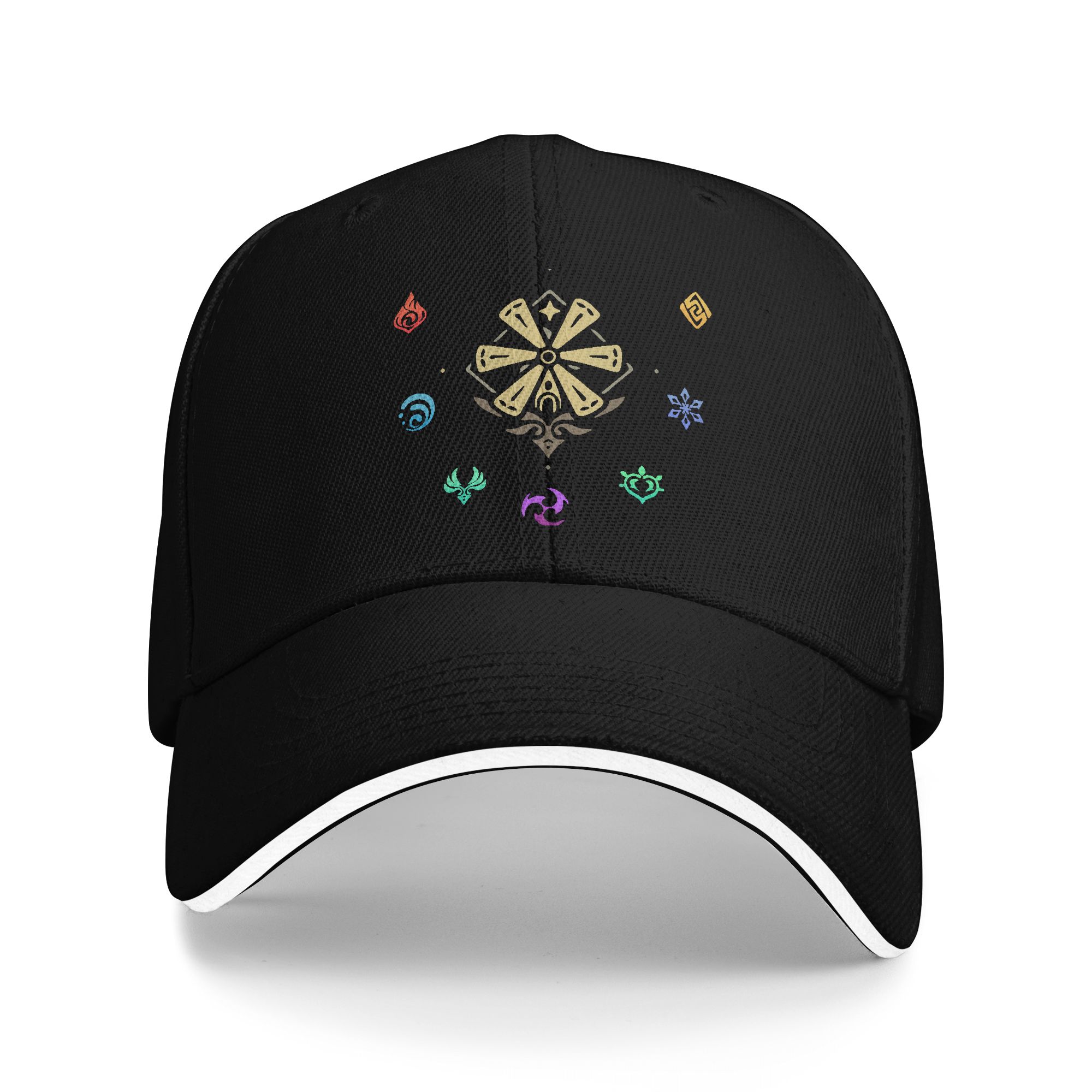 Outdoor Sport Hat Classic - Topi Bisbol Klasik Genshin Impact Elements