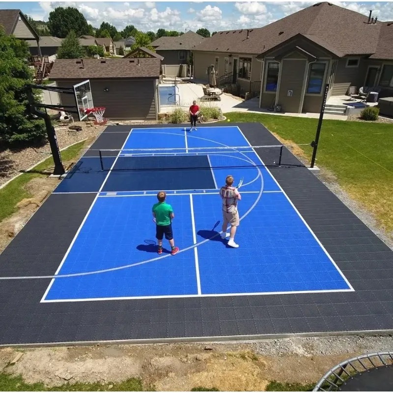 Outdoor Sport Floor Tiles - Garansi panjang PP picleball ubin lantai