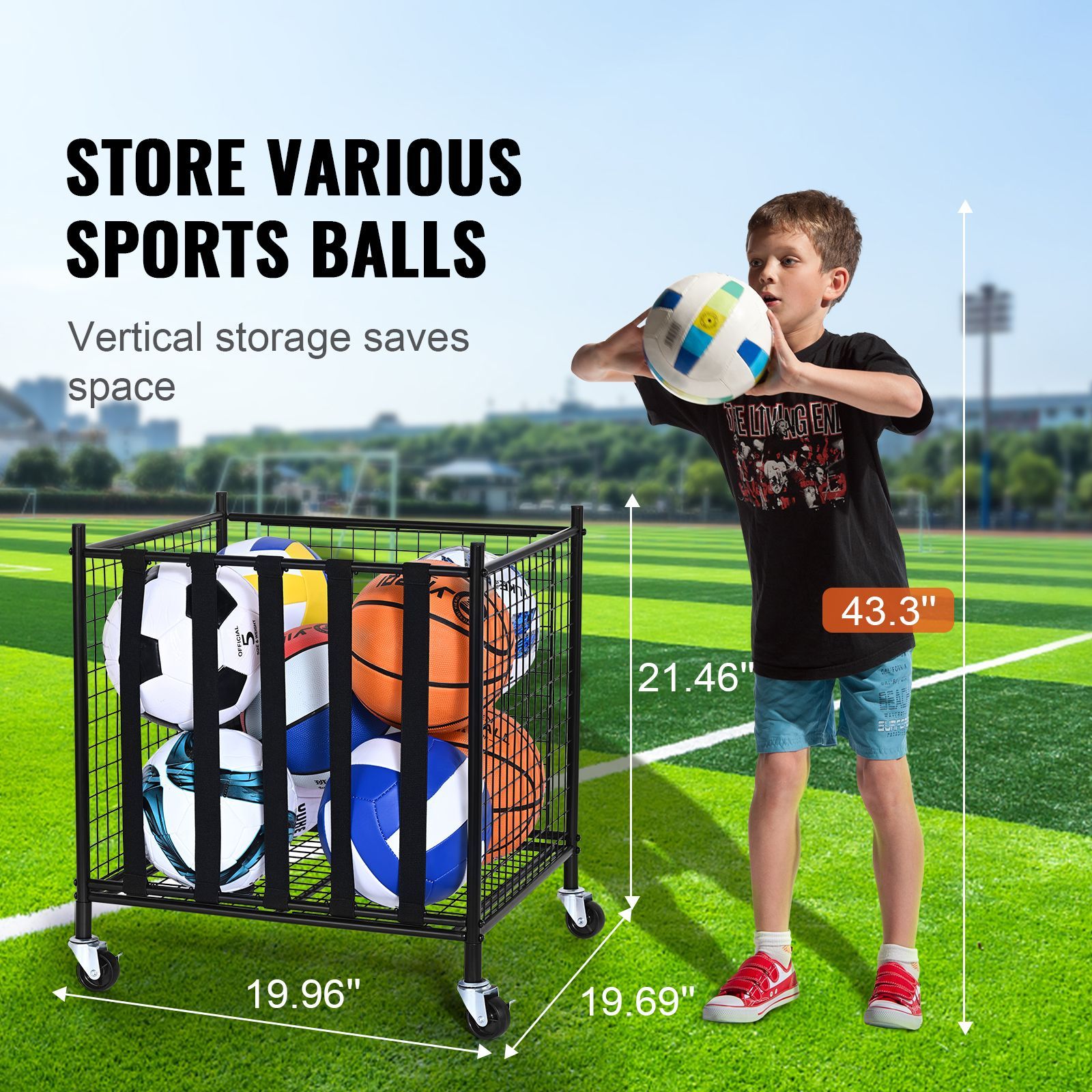 Keranjang Penyimpanan Bola Ola - Indoor Sport And Outdoor Sports ulasan dan harga