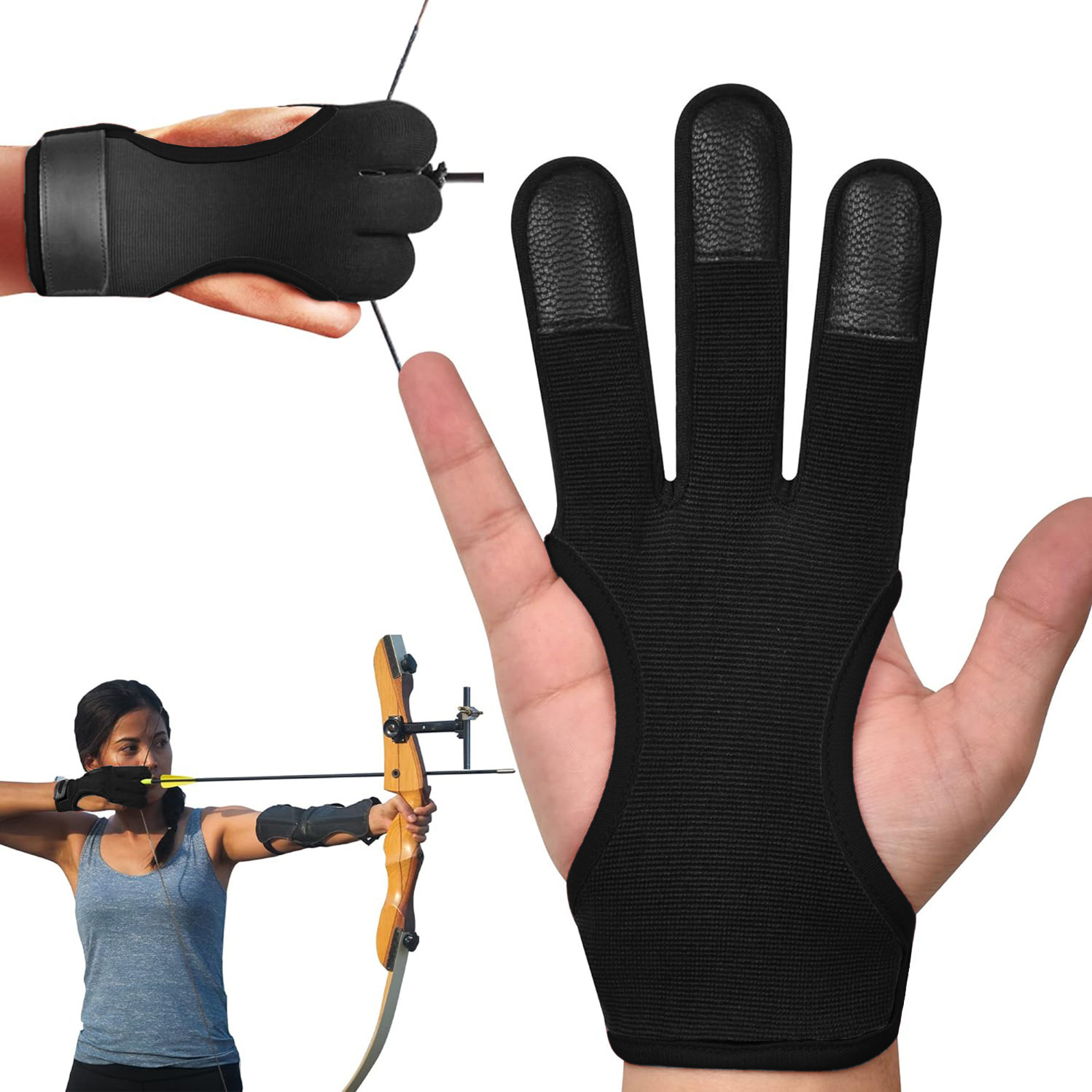 1 Buah Sarung Tangan Panahan 3 - Outdoor Sport Gloves ulasan dan harga