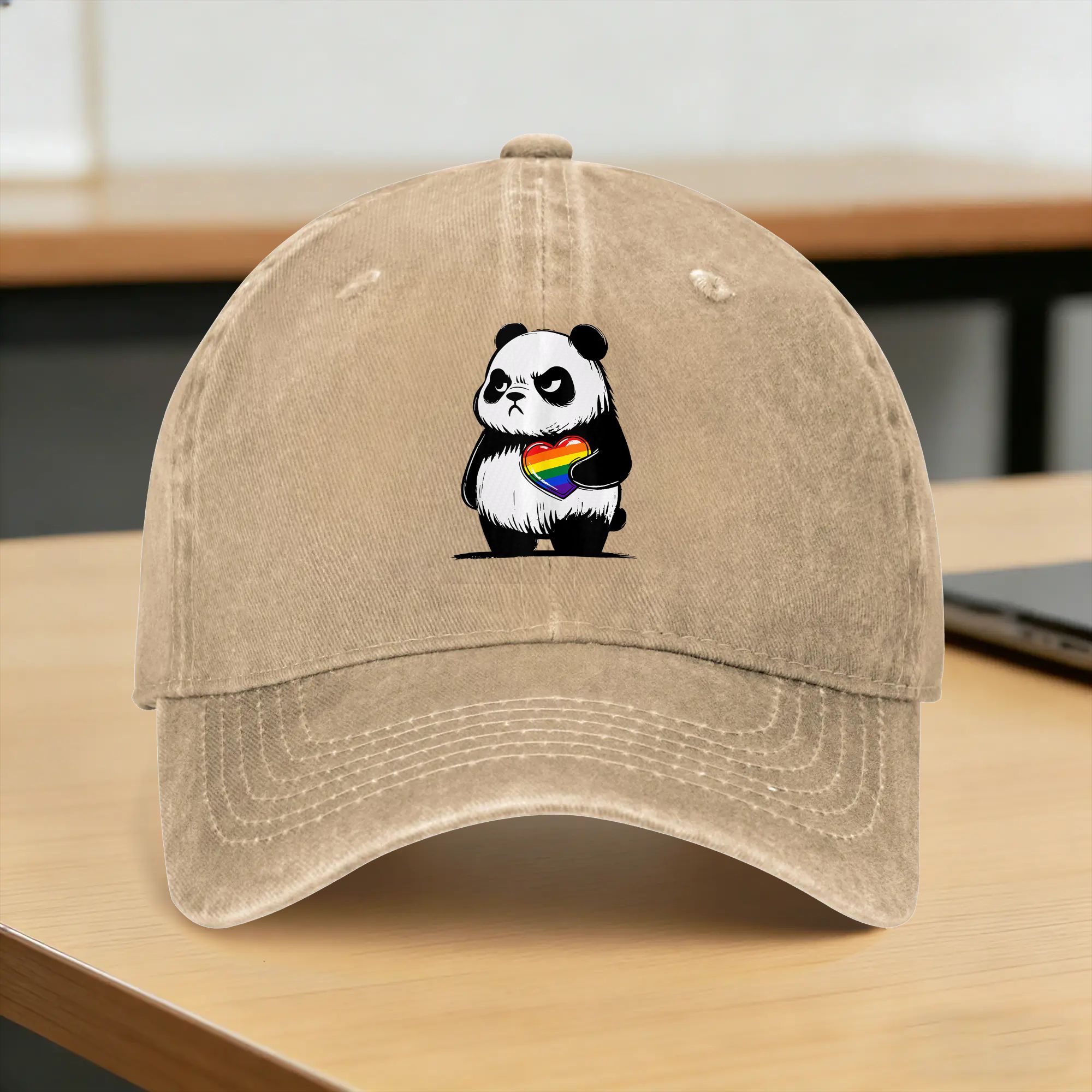 Topi Bisbol Angry Panda LGBTQ  - Outdoor Sport Hat Classic ulasan dan harga