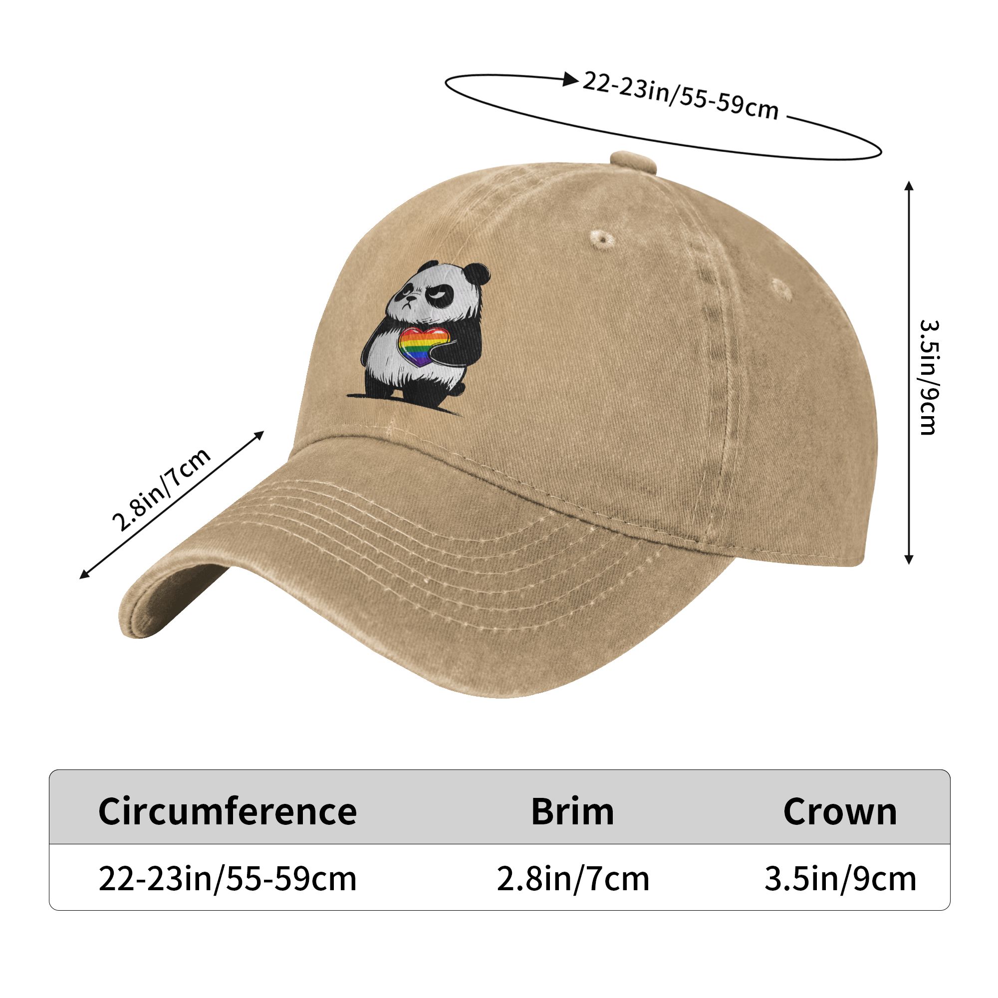 Topi Bisbol Angry Panda LGBTQ  - Outdoor Sport Hat Classic ulasan dan harga