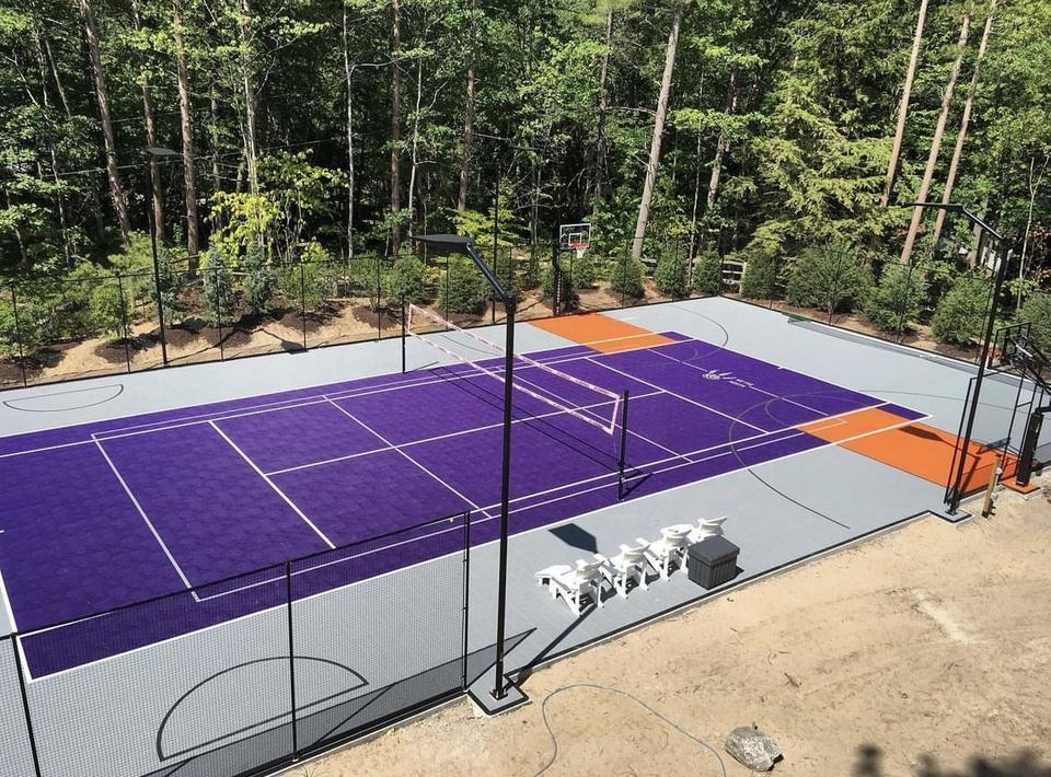 Ubin Lantai Interlocking Lapan - Outdoor Sport Floor Tiles ulasan dan harga