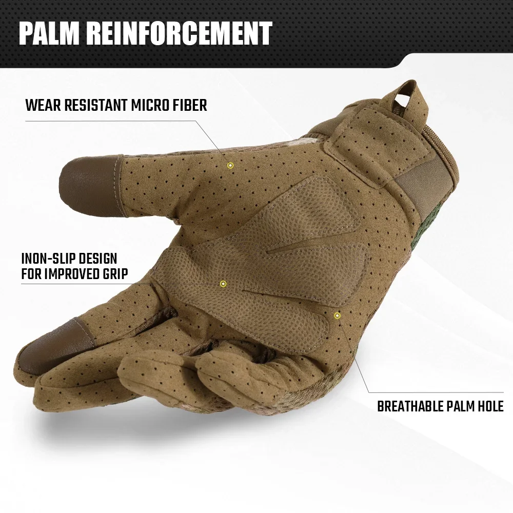Camo sarung tangan layar sentu - Outdoor Sport Gloves ulasan dan harga