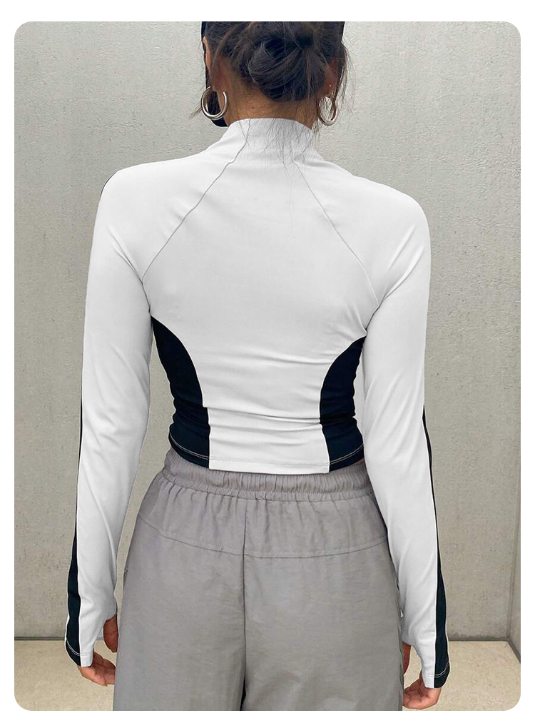Pakaian Yoga Jaket Kerah Berdi - Outdoor Sport Gym ulasan dan harga
